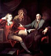 Henry Fuseli The artist in conversation with Johann Jakob Bodmer oil painting on canvas